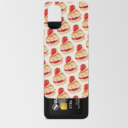 Strawberry Short Cake Pattern - White Android Card Case