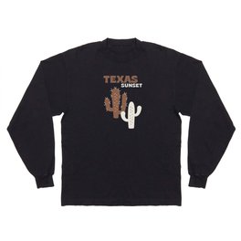 Texas: Vintage Travel Colour Series 04 Long Sleeve T-shirt