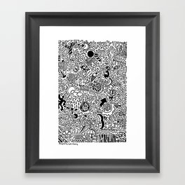 Doodles are a Waste of Time Framed Art Print