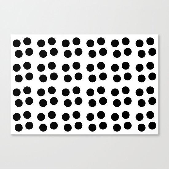 Copijn Black & White Dots Canvas Print