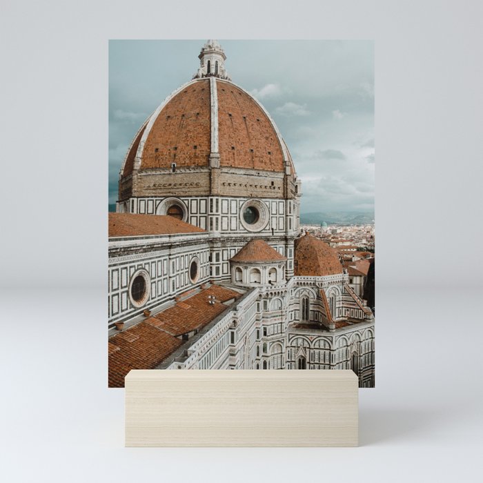 The Duomo Santa Maria del Fiore in Florence, Italy | Church cathedral in Firenze, Tuscany | Photogra Mini Art Print