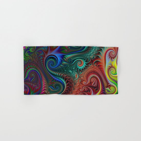 Abstract colorful spiral Hand & Bath Towel