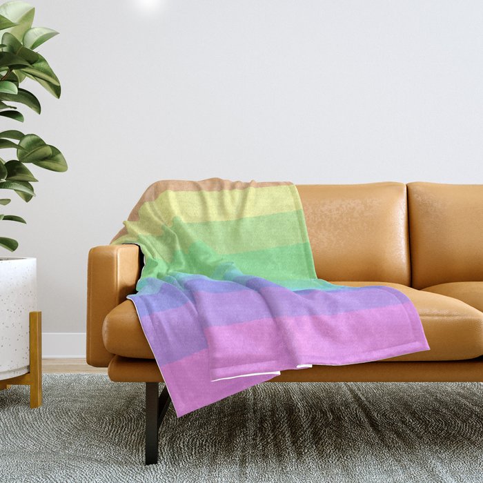 Pastel best sale rainbow throw