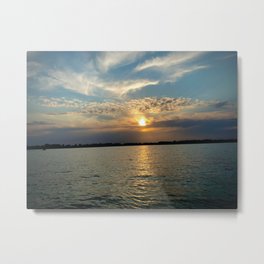Okoboji Iowa Lake View Sunset  Metal Print