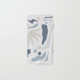 Abstract blue terrazo Hand & Bath Towel