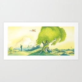 Tolkien And His Dragons Art Print