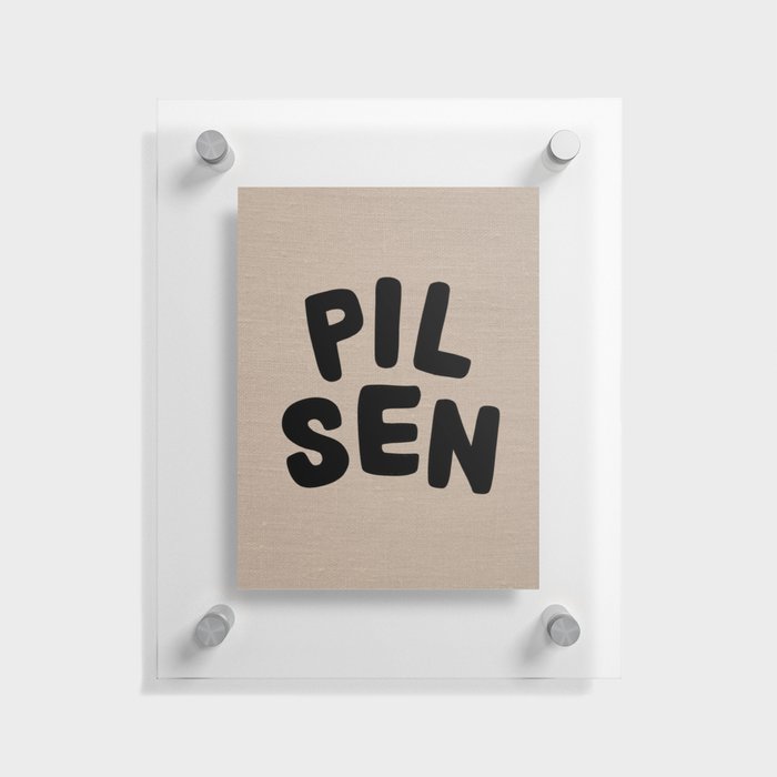 Pilsen Linen Brown Floating Acrylic Print