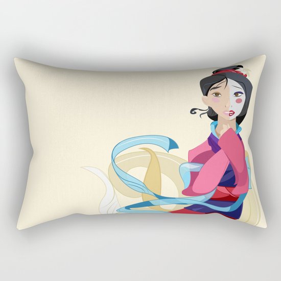 Mulan: Reflection Rectangular Pillow