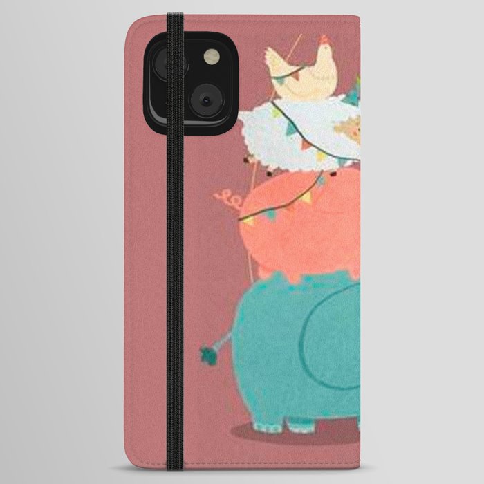 Stacked Animals iPhone Wallet Case