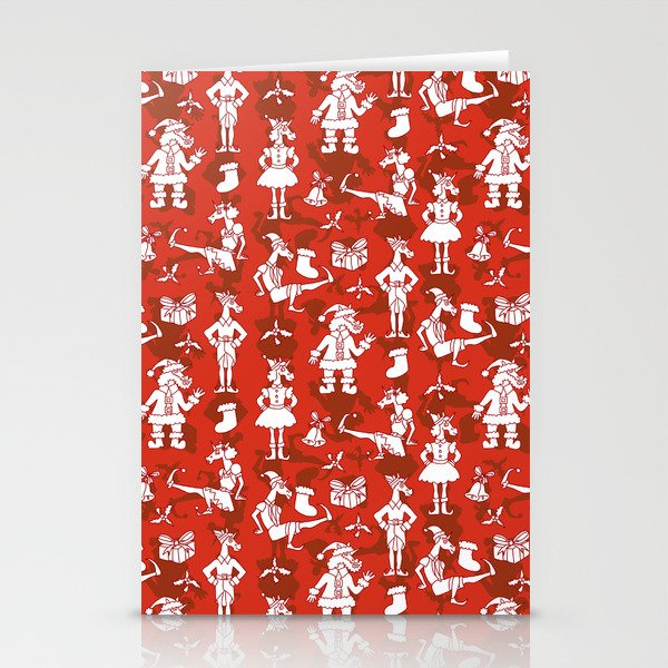 Christmas Unicorns Stationery Cards