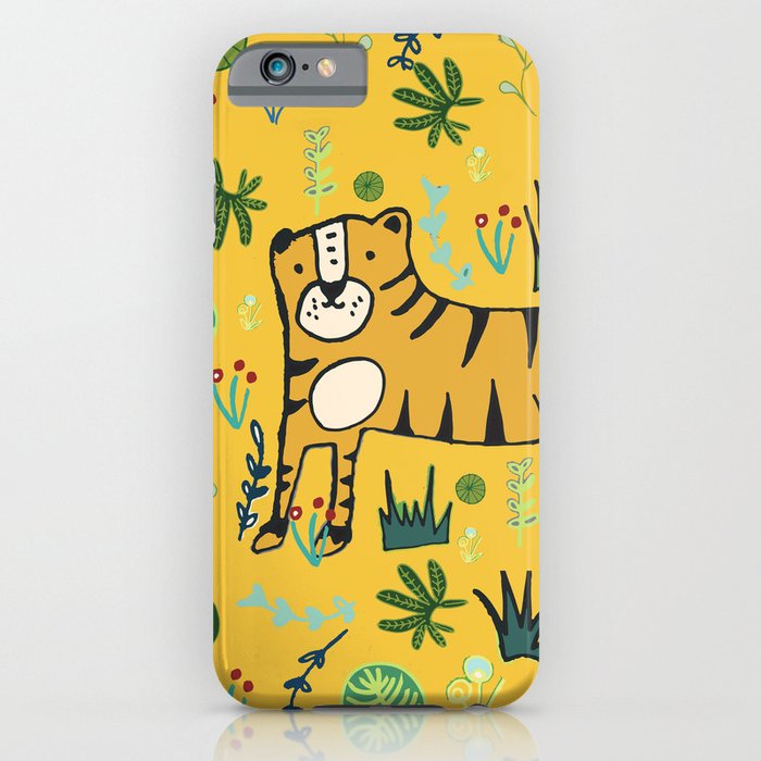 Jungle Tiger Yellow iPhone Case