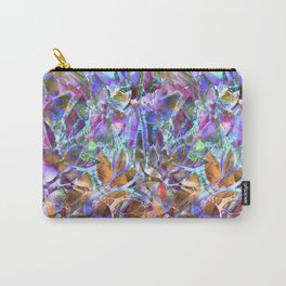 Floral Abstract Stained Glass G268 Carry-All Pouch