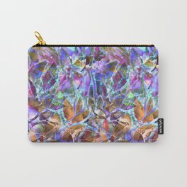 Floral Abstract Stained Glass G268 Carry-All Pouch