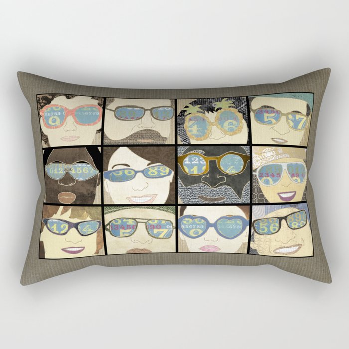 Glasses Rectangular Pillow