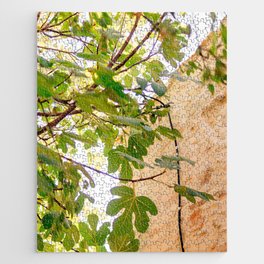 The Fig Tree & The Ancient Building | Still Live & Street Photography in Greece, Europe | Island Live in Summer Jigsaw Puzzle