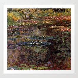 Claude Monet Pool With Water Lilies 1904 Art Print