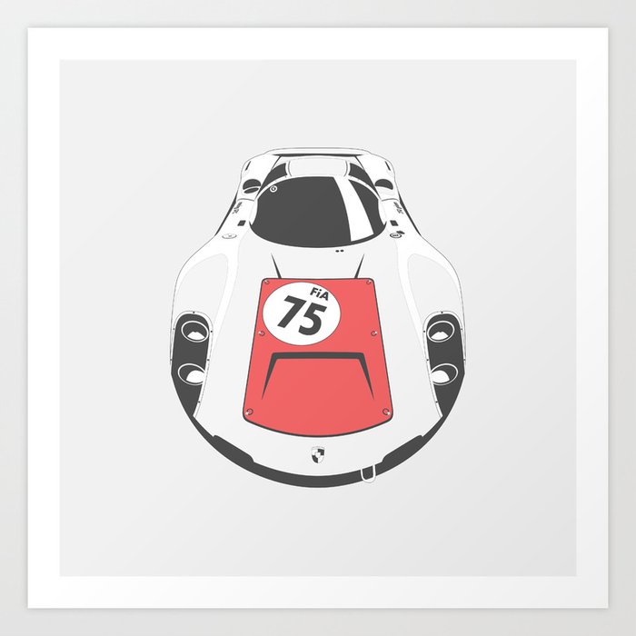 Porsche 906 Top Art Print