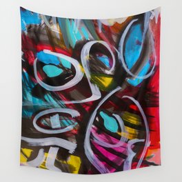 Abstract Painting Strokes Energy Tribal Wall Tapestry