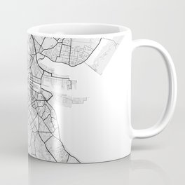 Dublin City Map of Ireland - Light Coffee Mug