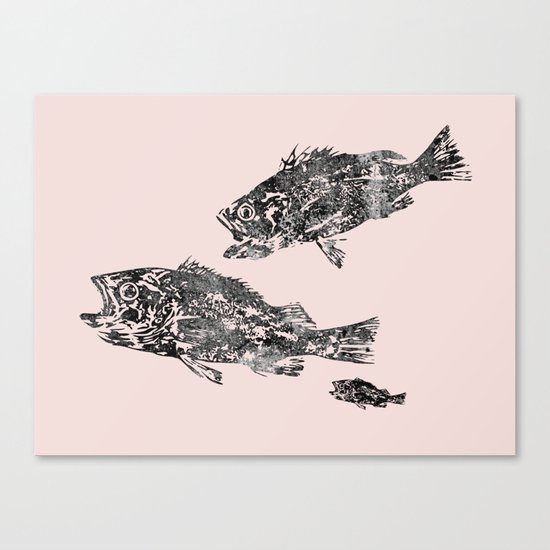 The fish family Canvas Print