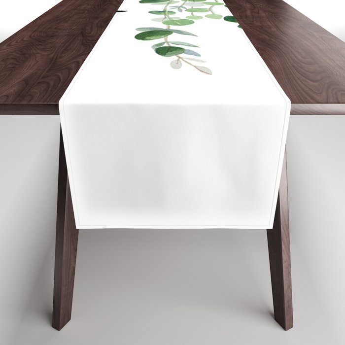 Eucalyptus Watercolor 2  Table Runner