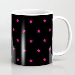 Neon Pink And Black Magic Stars Collection Mug