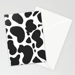Cartoon Cow Print Stationery Cards
