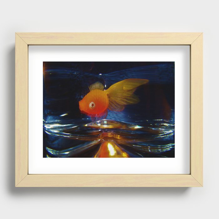 Just Keep Swimming Recessed Framed Print