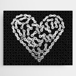 Bike Chain Heart Jigsaw Puzzle