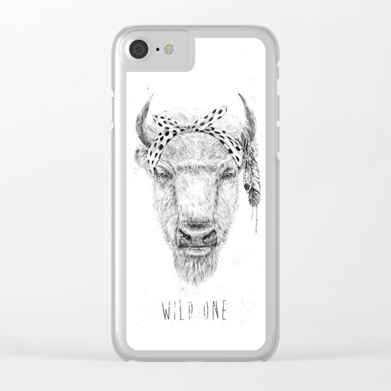 Wild one Clear iPhone Case