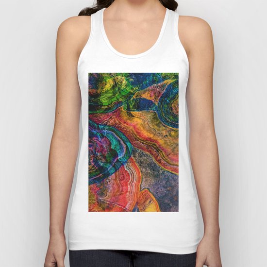 crystal marble Unisex Tank Top