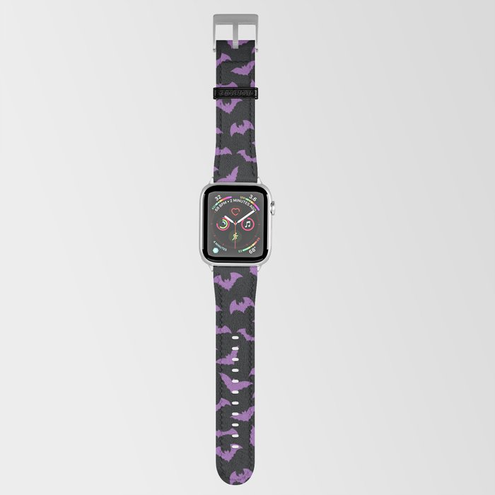 Pastel goth purple black bats Apple Watch Band