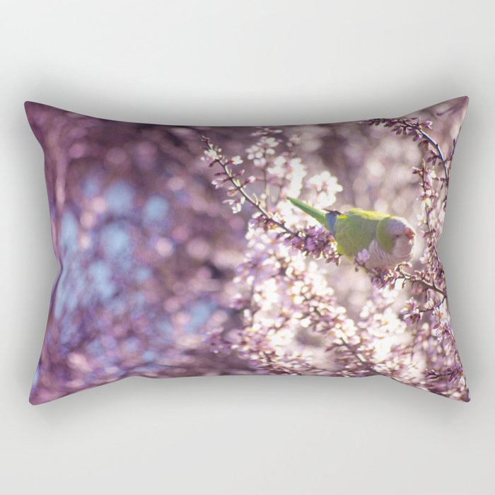 Pink Perico Rectangular Pillow