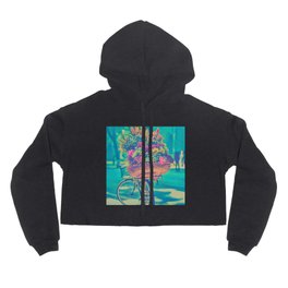 Spring Hoody | Lovers, Colorful, Ecological, Bike, Lovely, Graphicdesign, Cycle, Nature, Pastel, Bouquet 