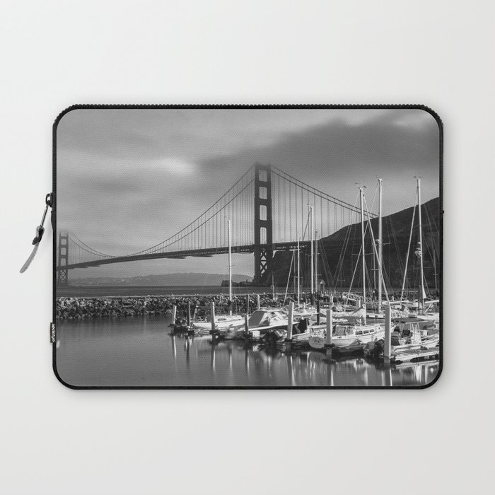 Sailboats bw Laptop Sleeve