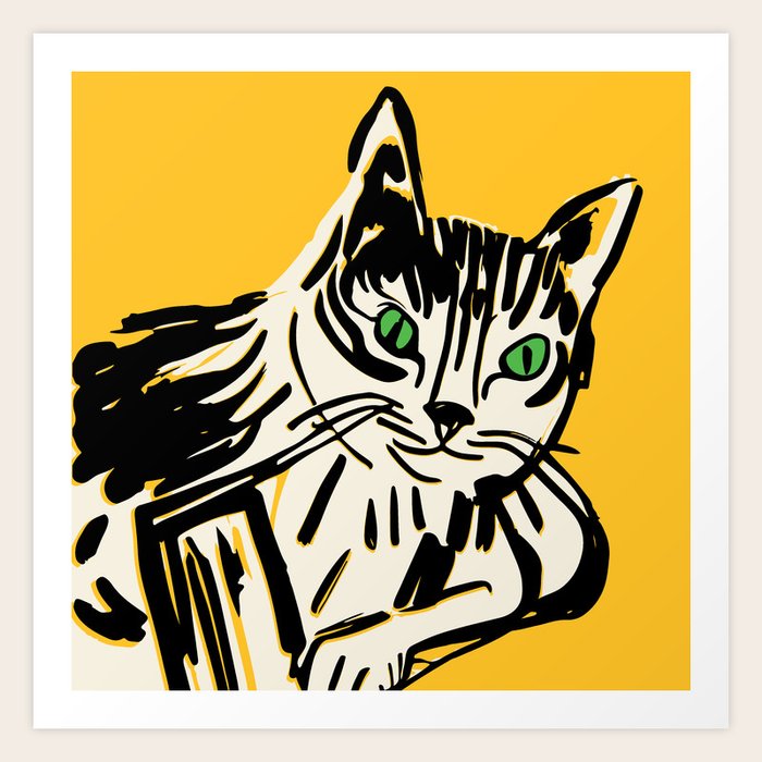 Cats Art Prints, Framed & Recessed | Society6