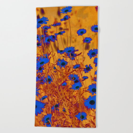 Luminous Daisies Beach Towel