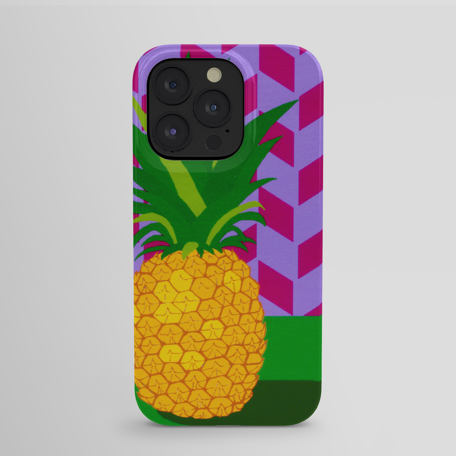 Fruit With Wallpaper Pineapple Iphone Case By The Wallpaper Files Society6