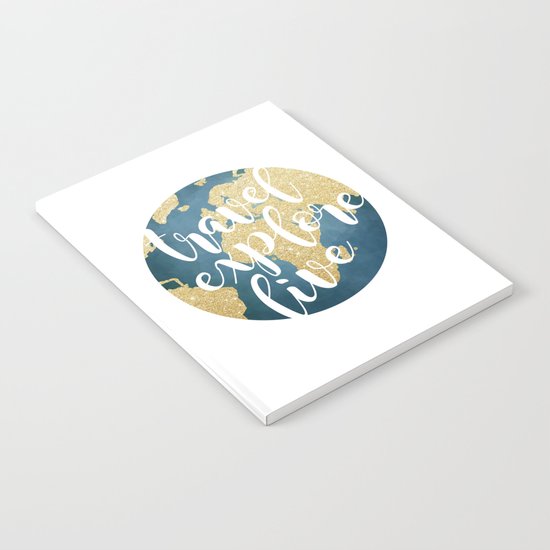 Travel, Explore, Live Notebook