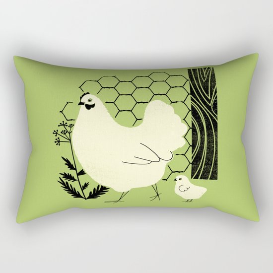 Hen and chick Rectangular Pillow