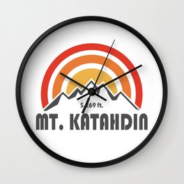 Mt. Katahdin Wall Clock | Maine, Skiing, Appalachians, Climbing, Appalachaintrail, Baxter, Rockclimbing, Camping, Trail, Snowboarding 