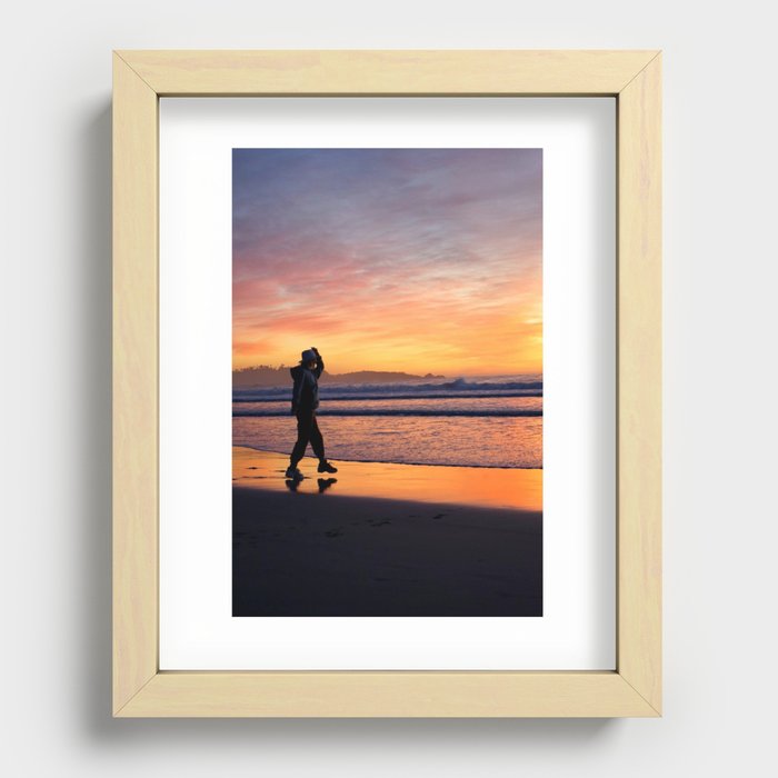 Sunset III Carmel by the sea Recessed Framed Print