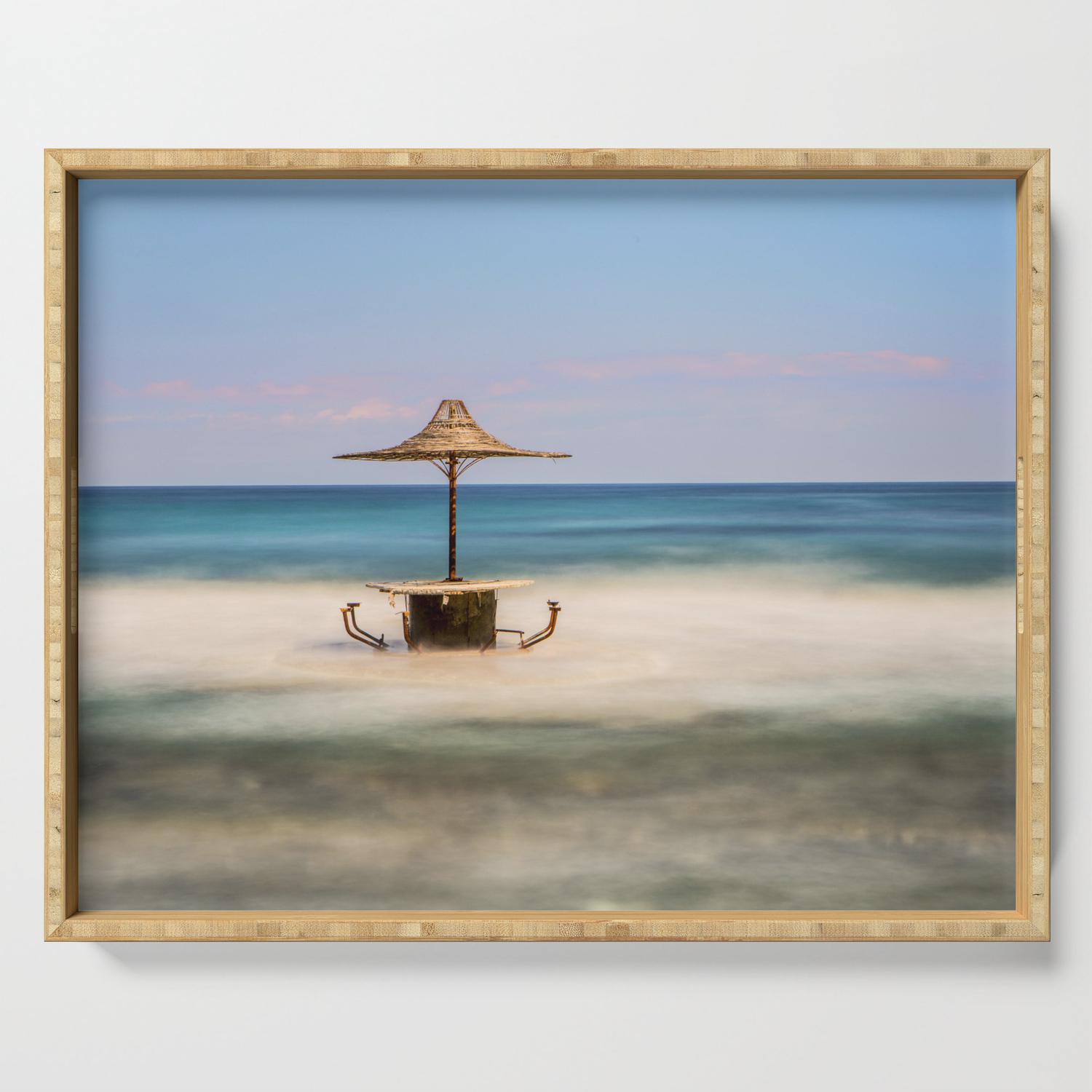 Seaside Bar Serving Tray By Davehare Society6