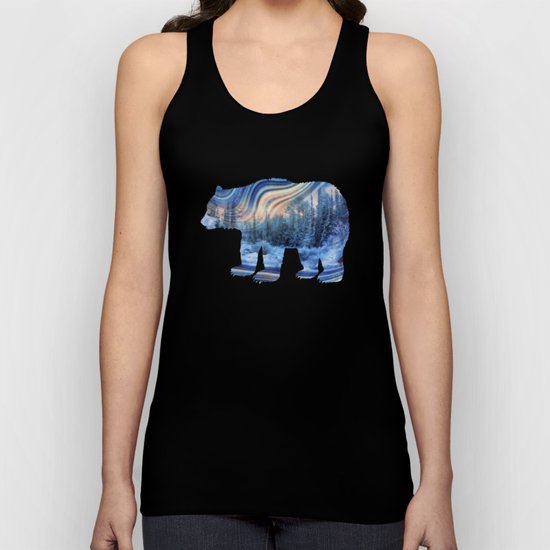 Surreal winter forest Unisex Tank Top