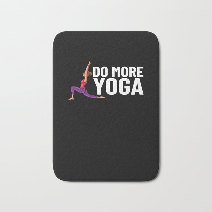 Yoga Beginner Workout Poses Quotes Meditation Bath Mat