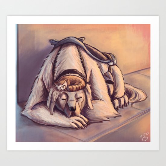 Naga & Pabu Art Print