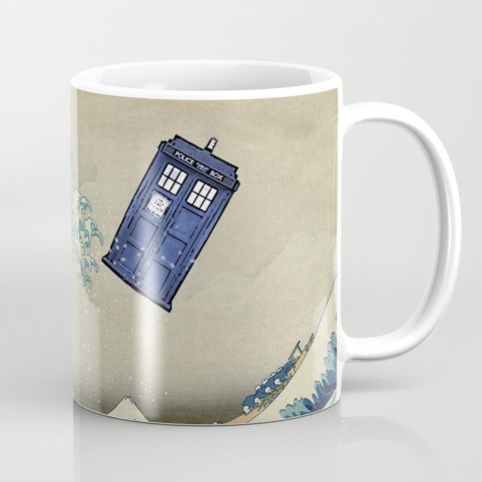 The Great Wave Doctor Who Coffee Mug