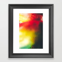 Blurry rainbow Framed Art Print