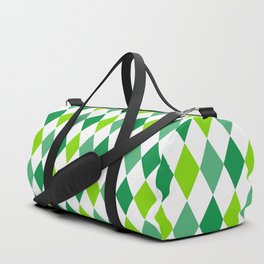 St. Patrick's Day Green and White Square Collection Duffle Bag
