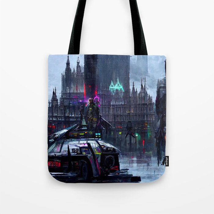 Westminster Cyberpunk Tote Bag